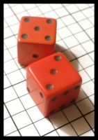 Dice : Dice - 6D - Red Larger with Shallow Pips - Ebay Sept 2011